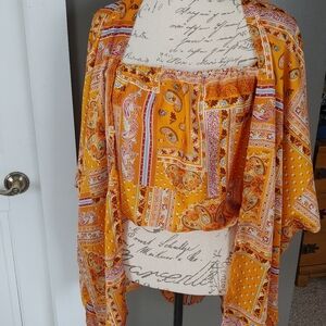 2pc Kimono And Camisole NWT SzL